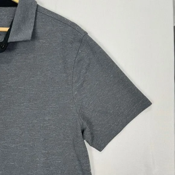 Champion Polo Snap Button Collar Gray Sport Athletic Shirt Mens Size Large - Picture 6 of 12